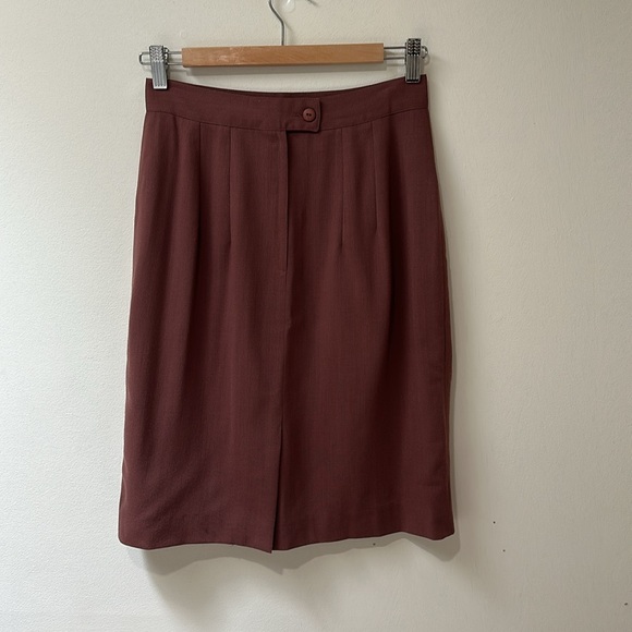 Vintage 100% Wool Skirt - Picture 2 of 12